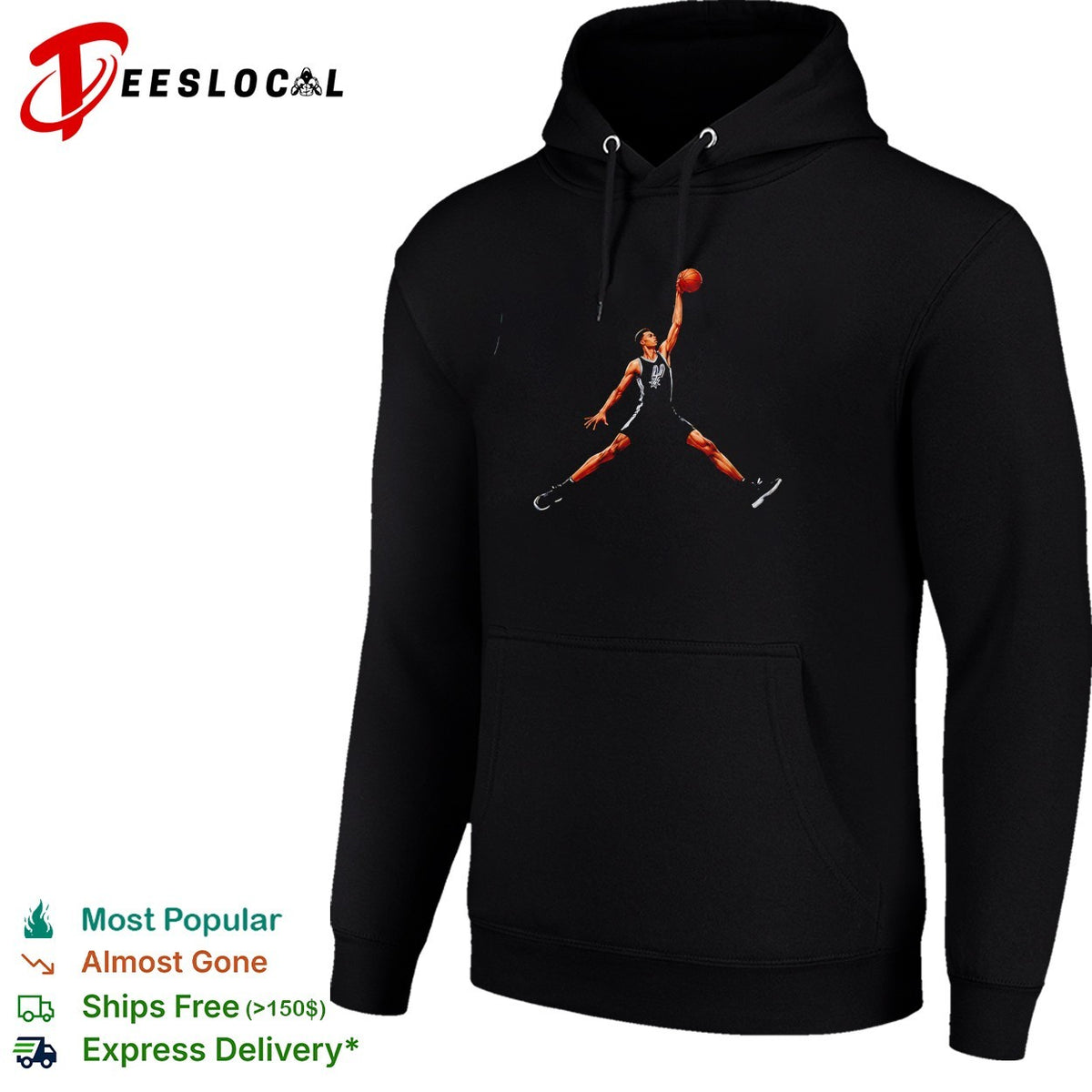 Victor Wembanyama San Antonio Spurs Jumpman silhouette dunk art shirt