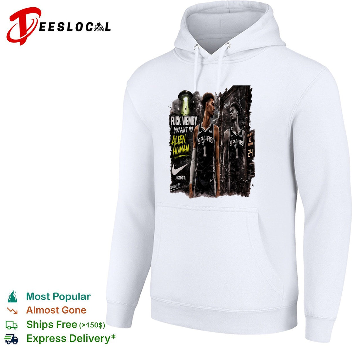 Victor Wembanyama San Antonio Spurs NBA Fuck Wemby You Aint No Alien shirt