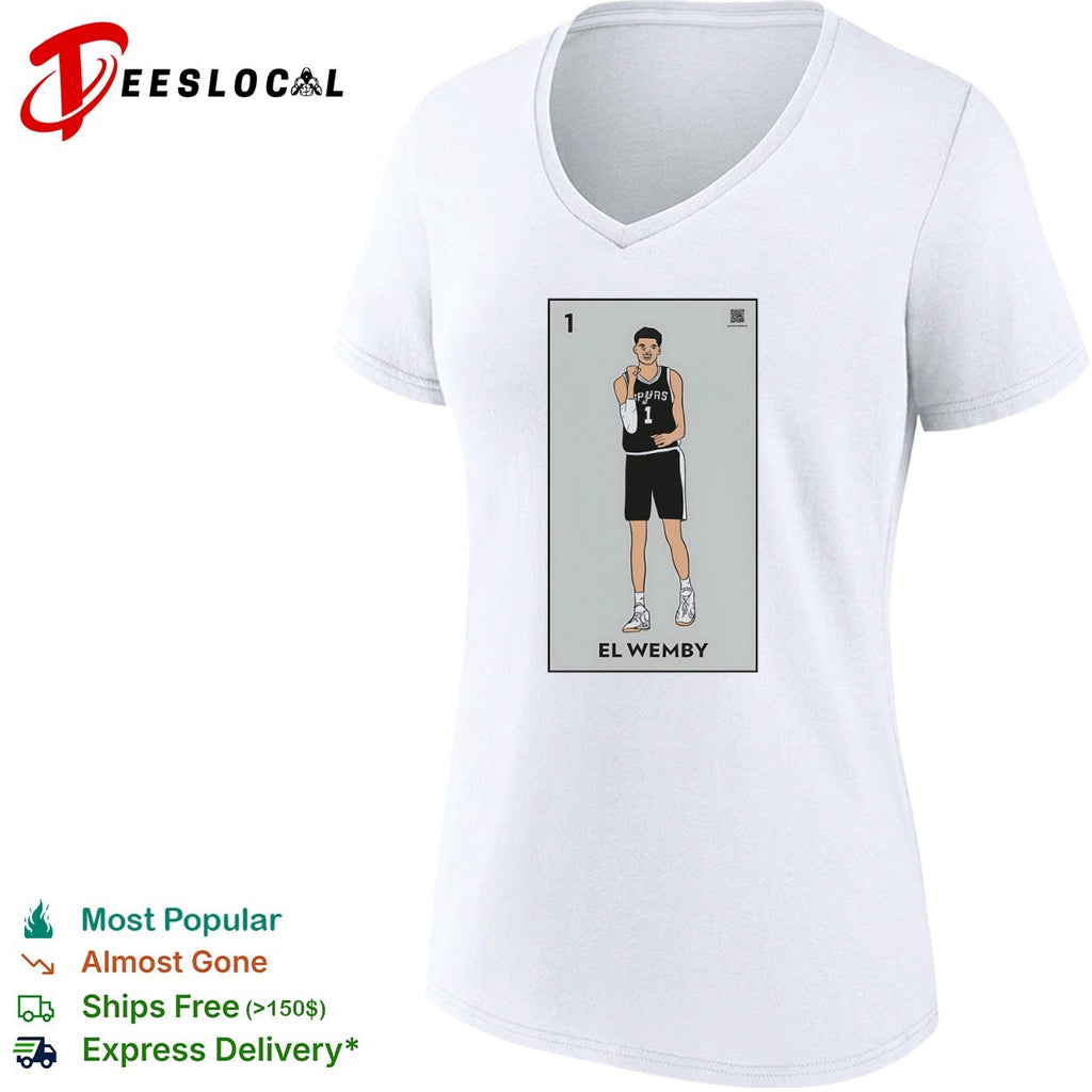Victor Wembanyama San Antonio Spurs NBA Loteria Card El Wemby basketball shirt