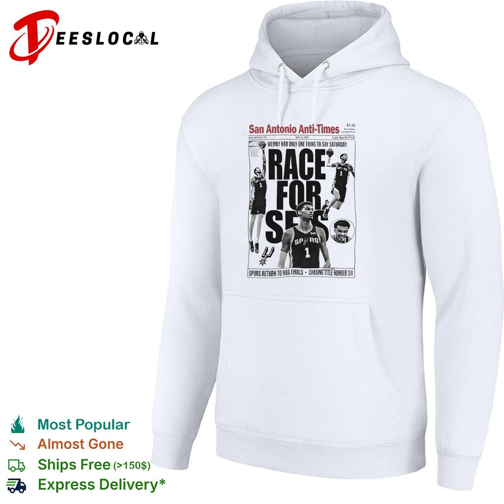 Victor Wembanyama San Antonio Spurs NBA Race for Six San Antonio Anti Times shirt