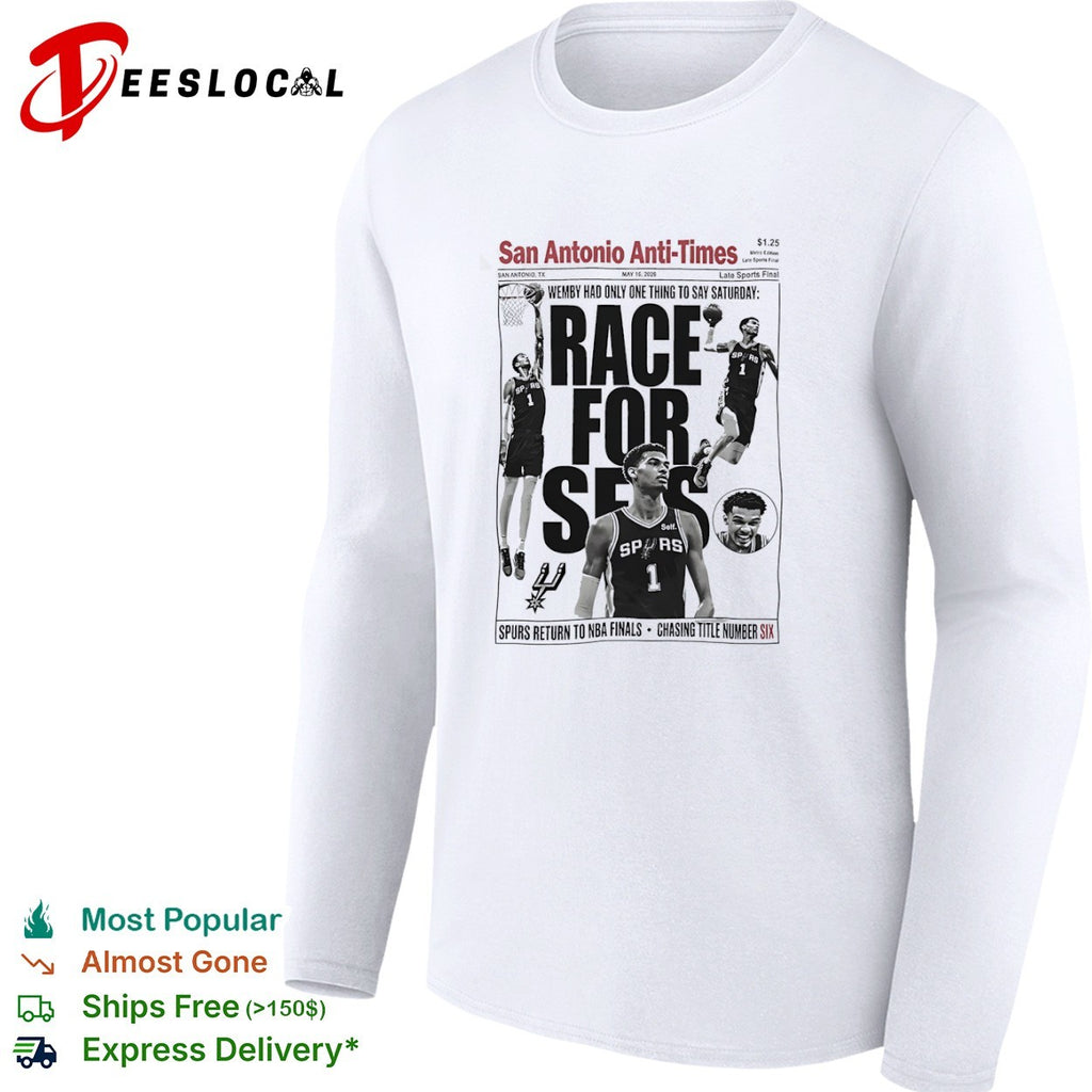 Victor Wembanyama San Antonio Spurs NBA Race for Six San Antonio Anti Times shirt
