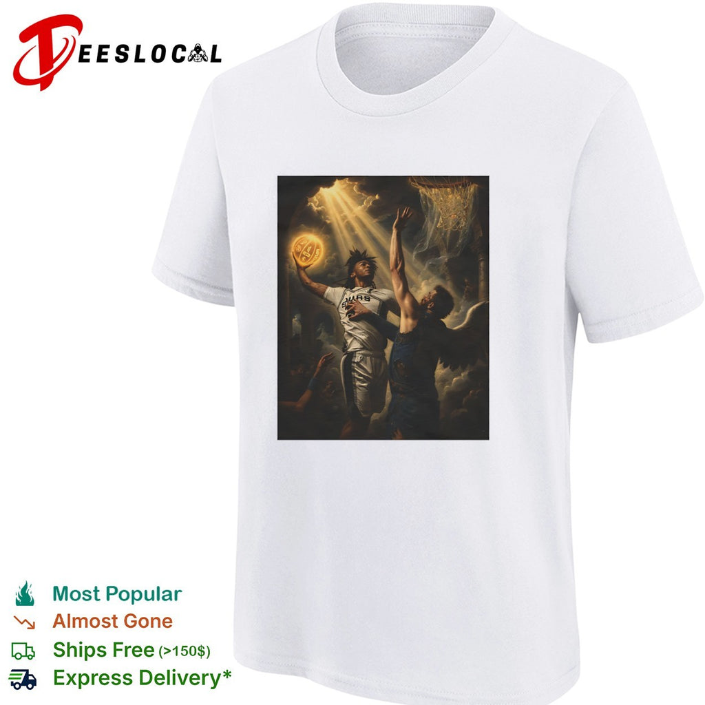 Victor Wembanyama San Antonio Spurs NBA Renaissance Painting Basketball Art shirt