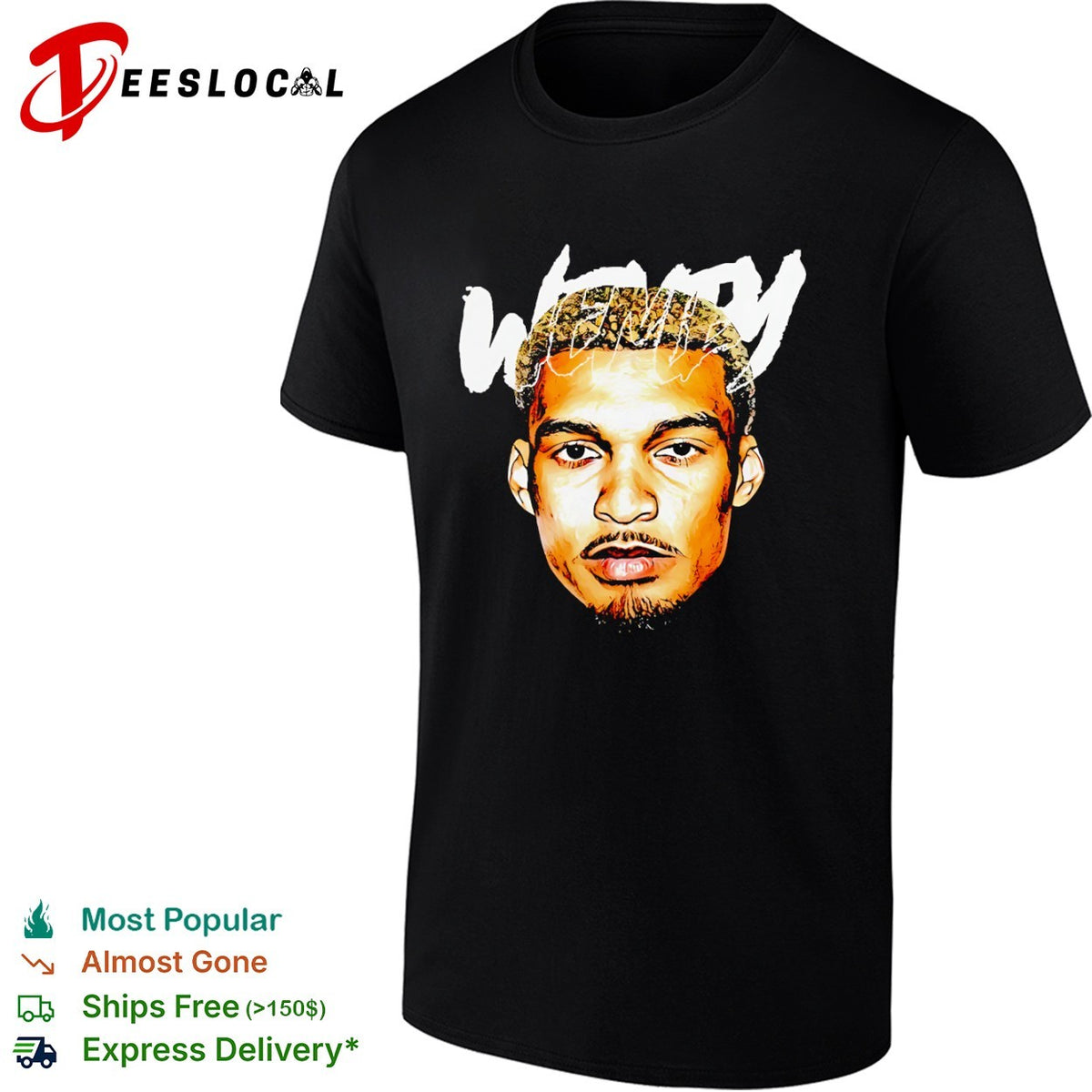 Victor Wembanyama San Antonio Spurs NBA big head Shirt