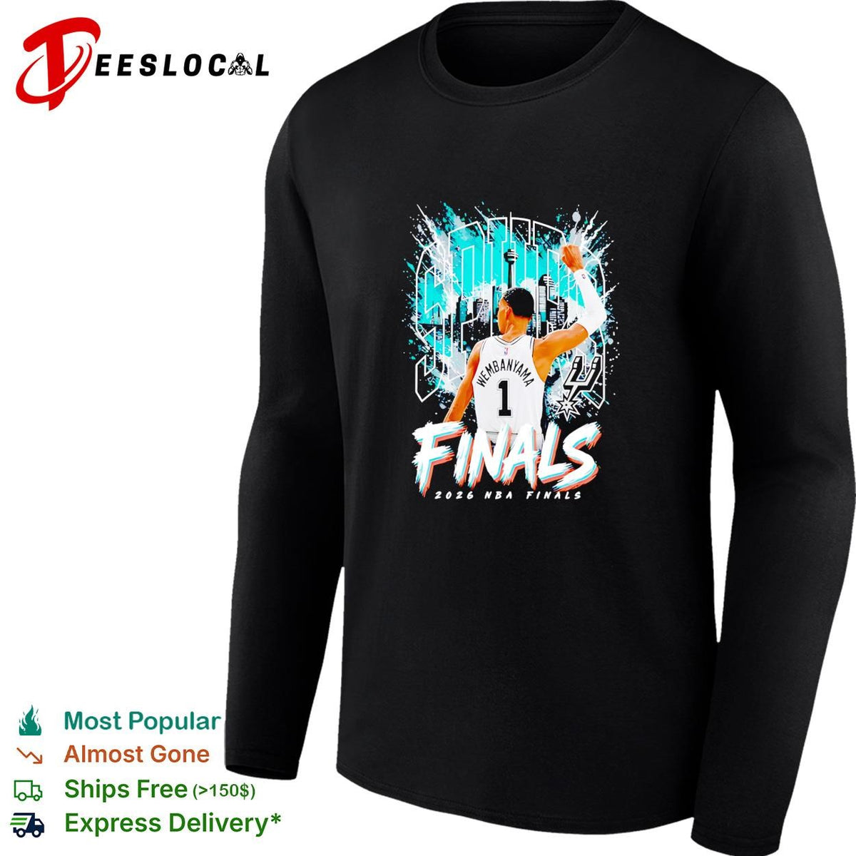 Victor Wembanyama San Antonio Spurs Outerstuff Youth 2026 Finals City shirt