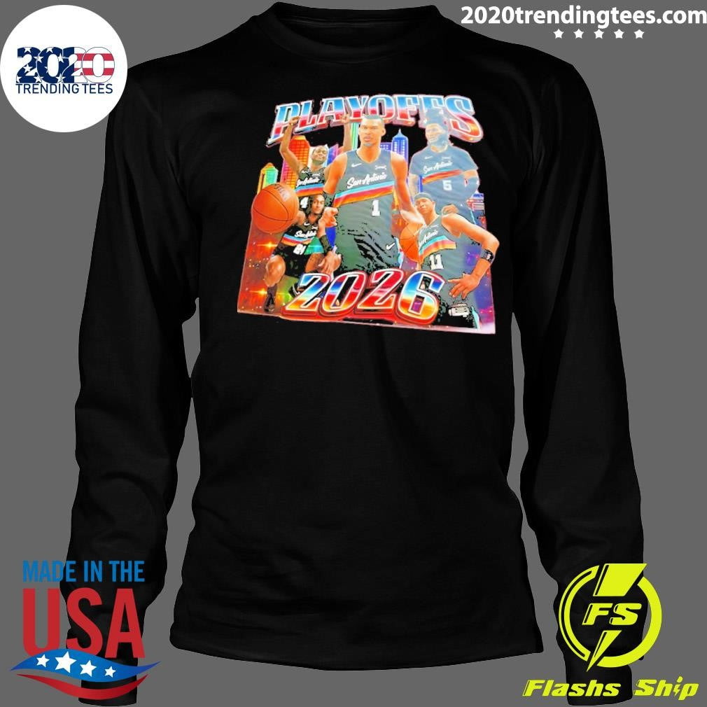 Victor Wembanyama San Antonio Spurs Playoffs 2026 City Skyline Shirt