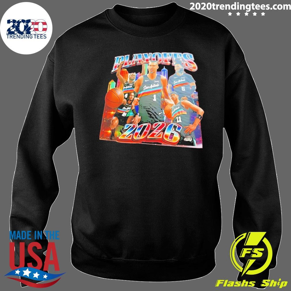 Victor Wembanyama San Antonio Spurs Playoffs 2026 City Skyline Shirt
