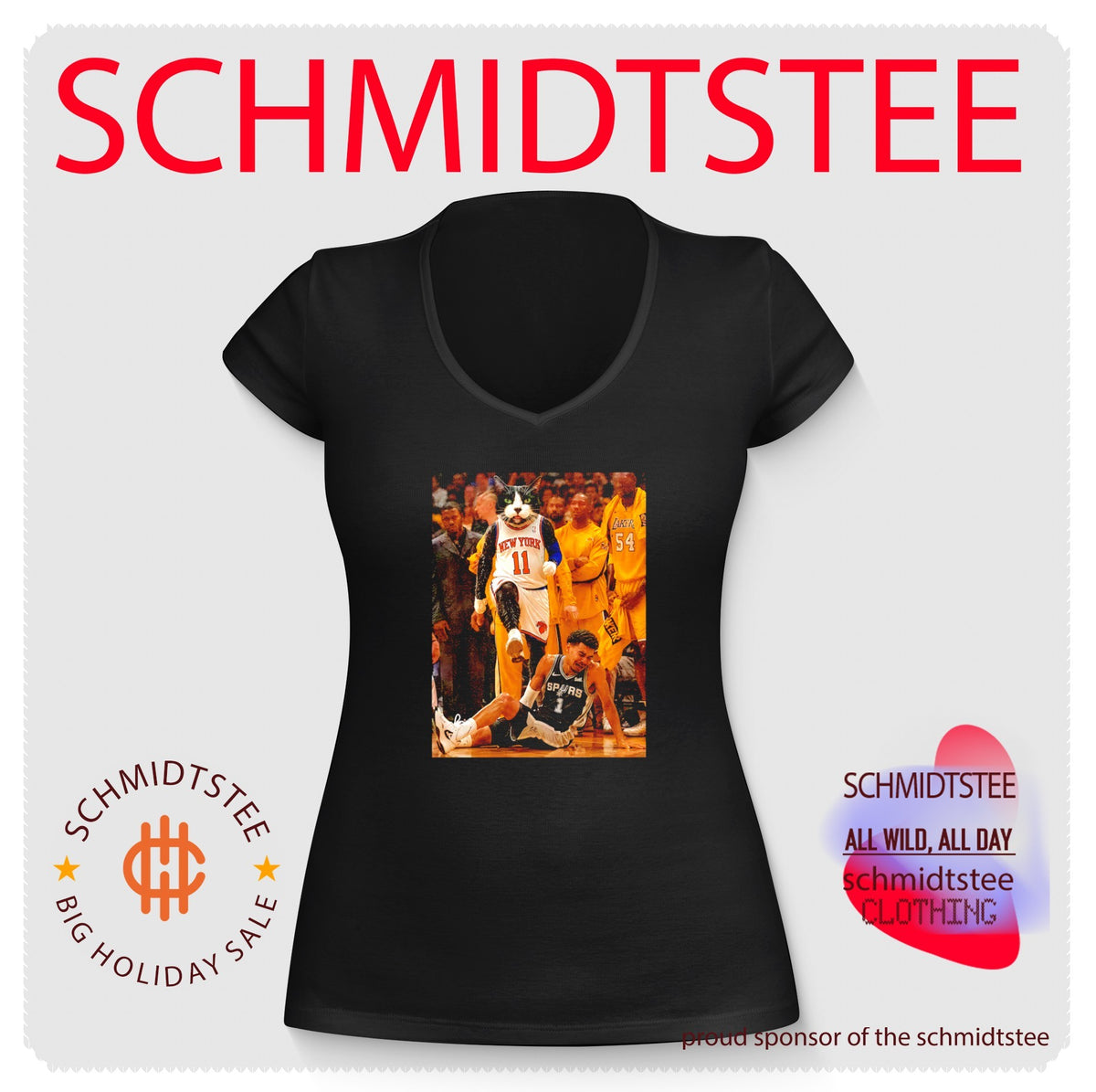Victor Wembanyama San Antonio Spurs cat dunked on shirt
