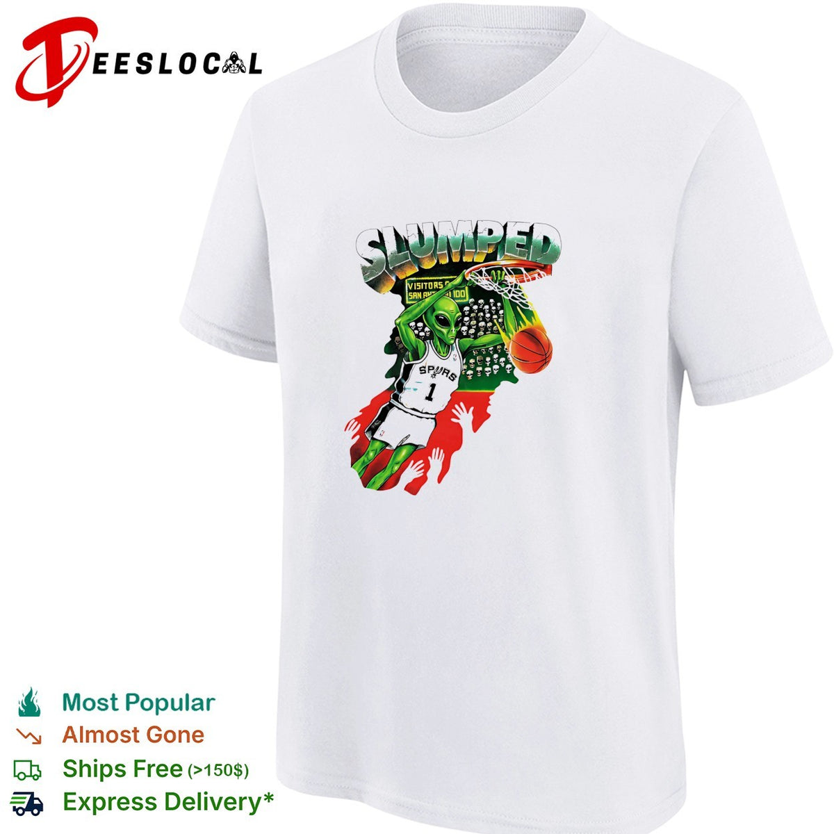 Victor Wembanyama San Antonio Spurs slumped Knicks NBA Finals graphic shirt