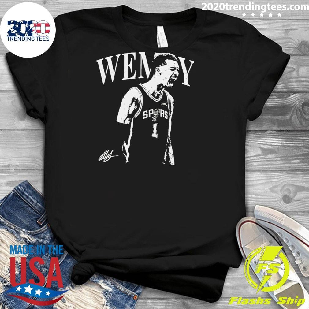 Victor Wembanyama Silhouette Style Nba Player San Antonio Spurs Basketball Mvp Shirt