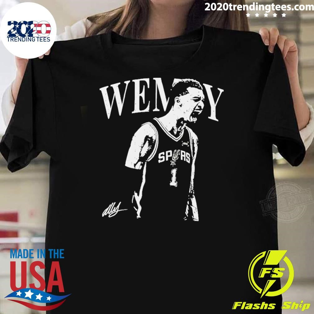 Victor Wembanyama Silhouette Style Nba Player San Antonio Spurs Basketball Mvp Shirt