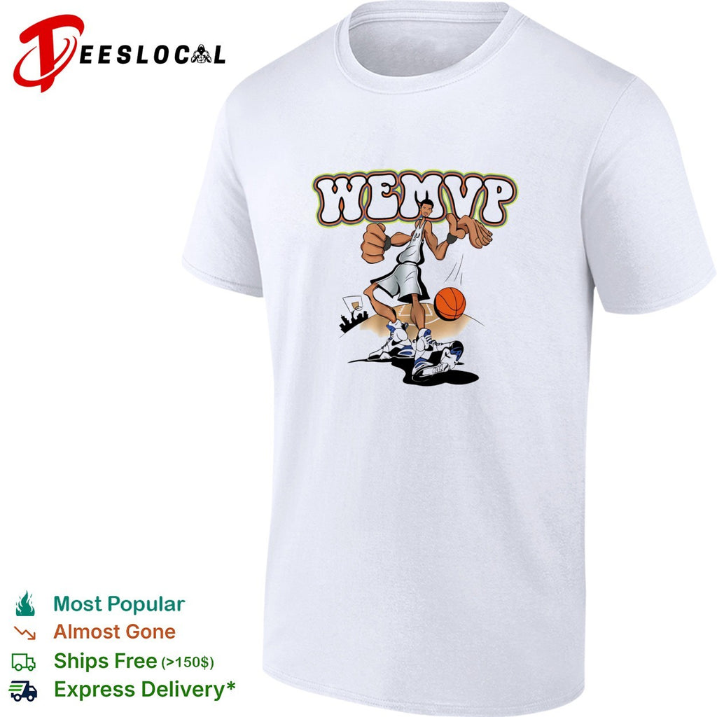 Victor Wembanyama WEMVP cartoon caricature MVP award humor art shirt