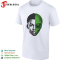 Victor Wembanyama half-face half-alien split portrait digital art shirt