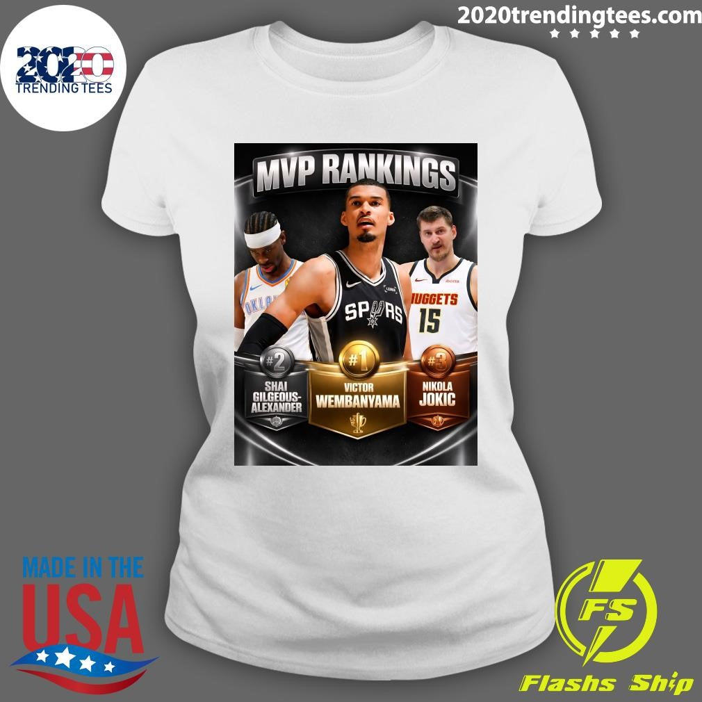 Victor Wembanyama has moved to #1 on the NBA MVP Ladder Shirt