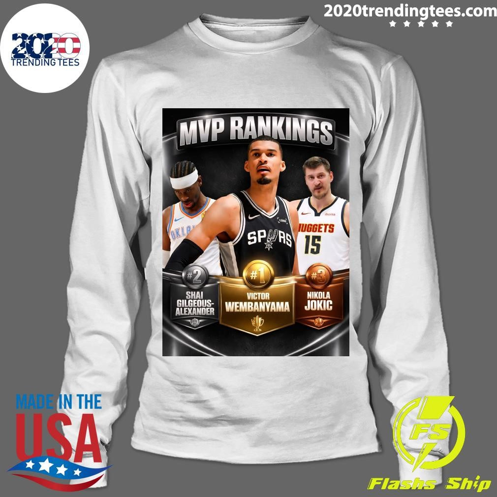 Victor Wembanyama has moved to #1 on the NBA MVP Ladder Shirt