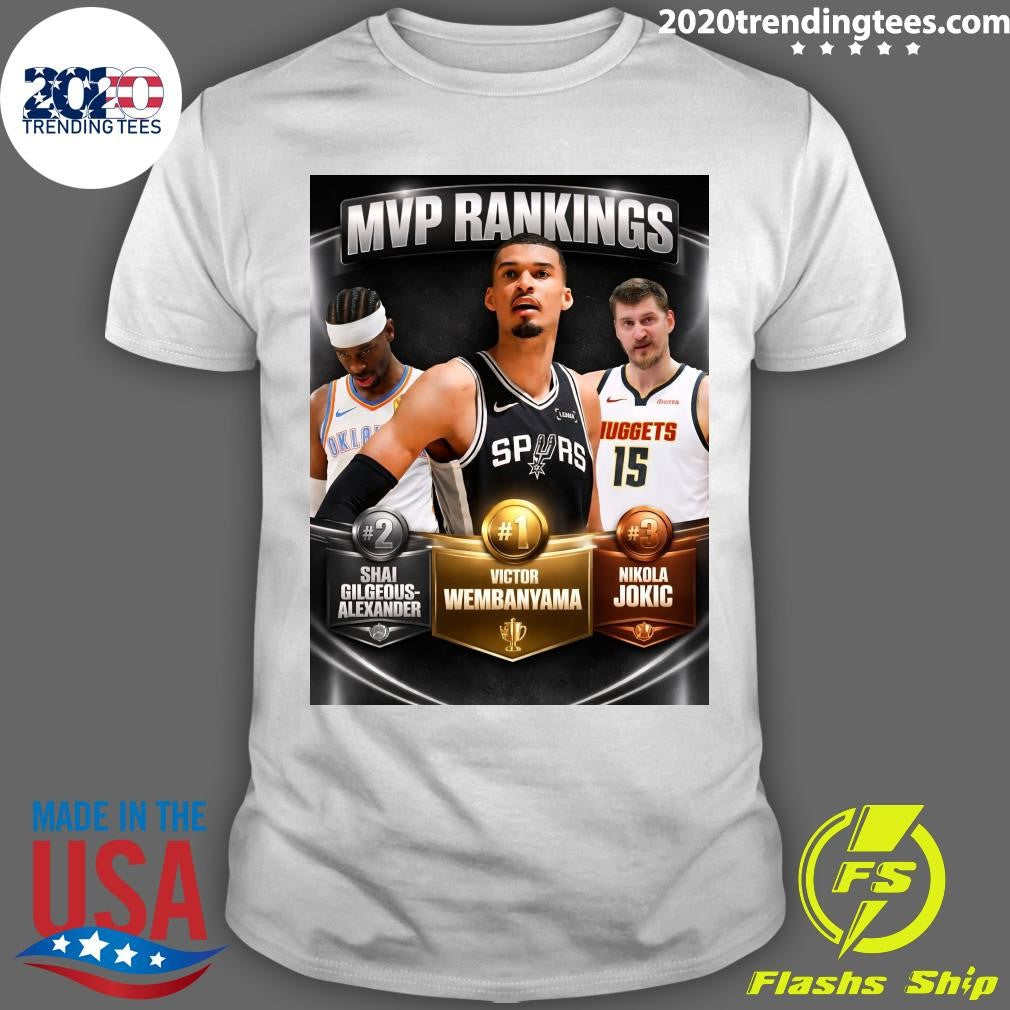 Victor Wembanyama has moved to #1 on the NBA MVP Ladder Shirt