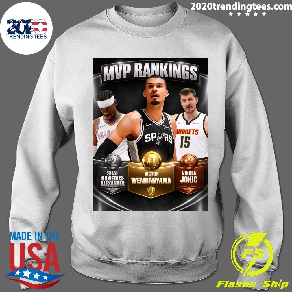 Victor Wembanyama has moved to #1 on the NBA MVP Ladder Shirt