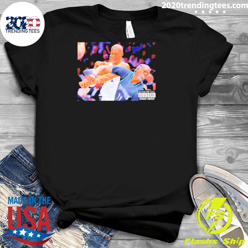 Victor-wembanyama Elbow On Naz-reid San Antonio Spurs And Minnesota Timberwolves Nba Playoffs 2026 Shirt