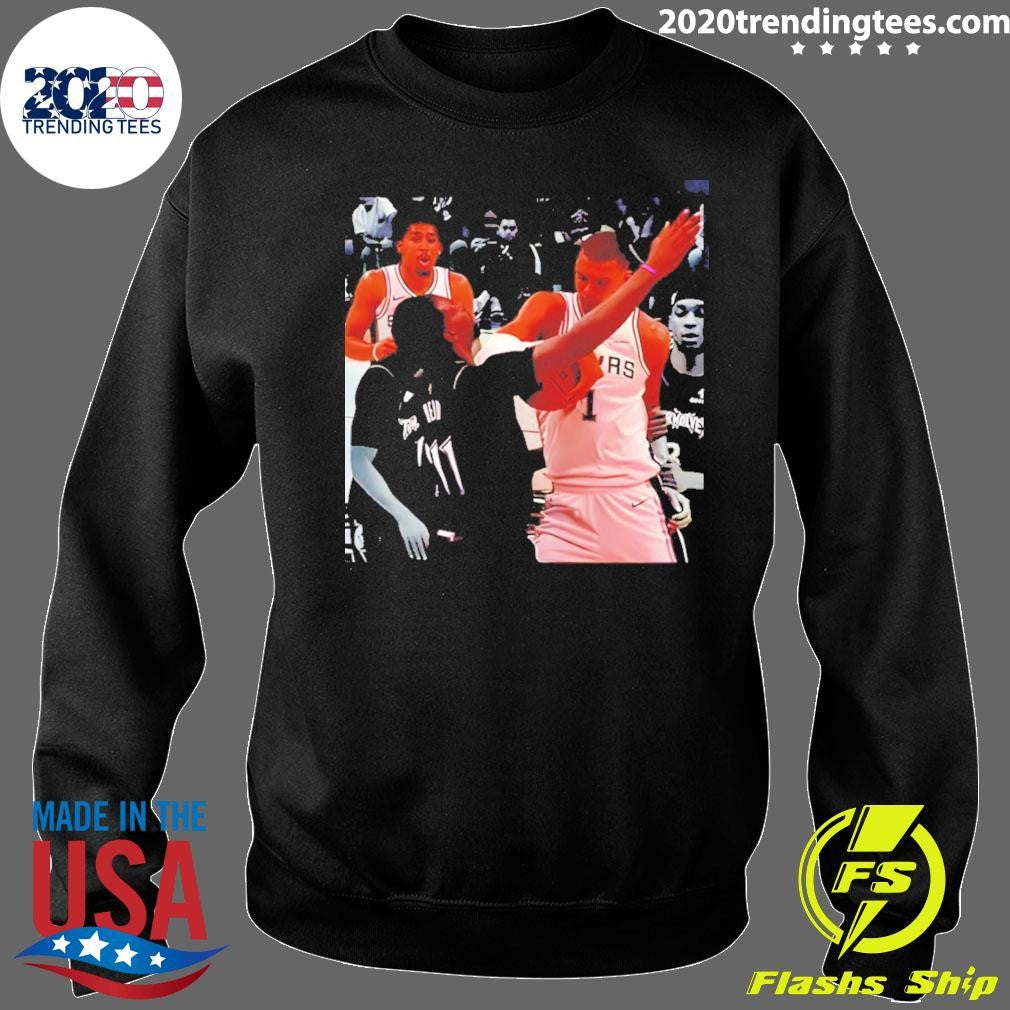 Victor-wembanyama Elbow On Naz-reid San Antonio Spurs And Minnesota Timberwolves Nba Playoffs Photo Shirt