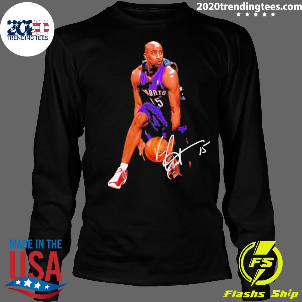 Vince Carter Toronto Raptors Air Canada Signature Shirt