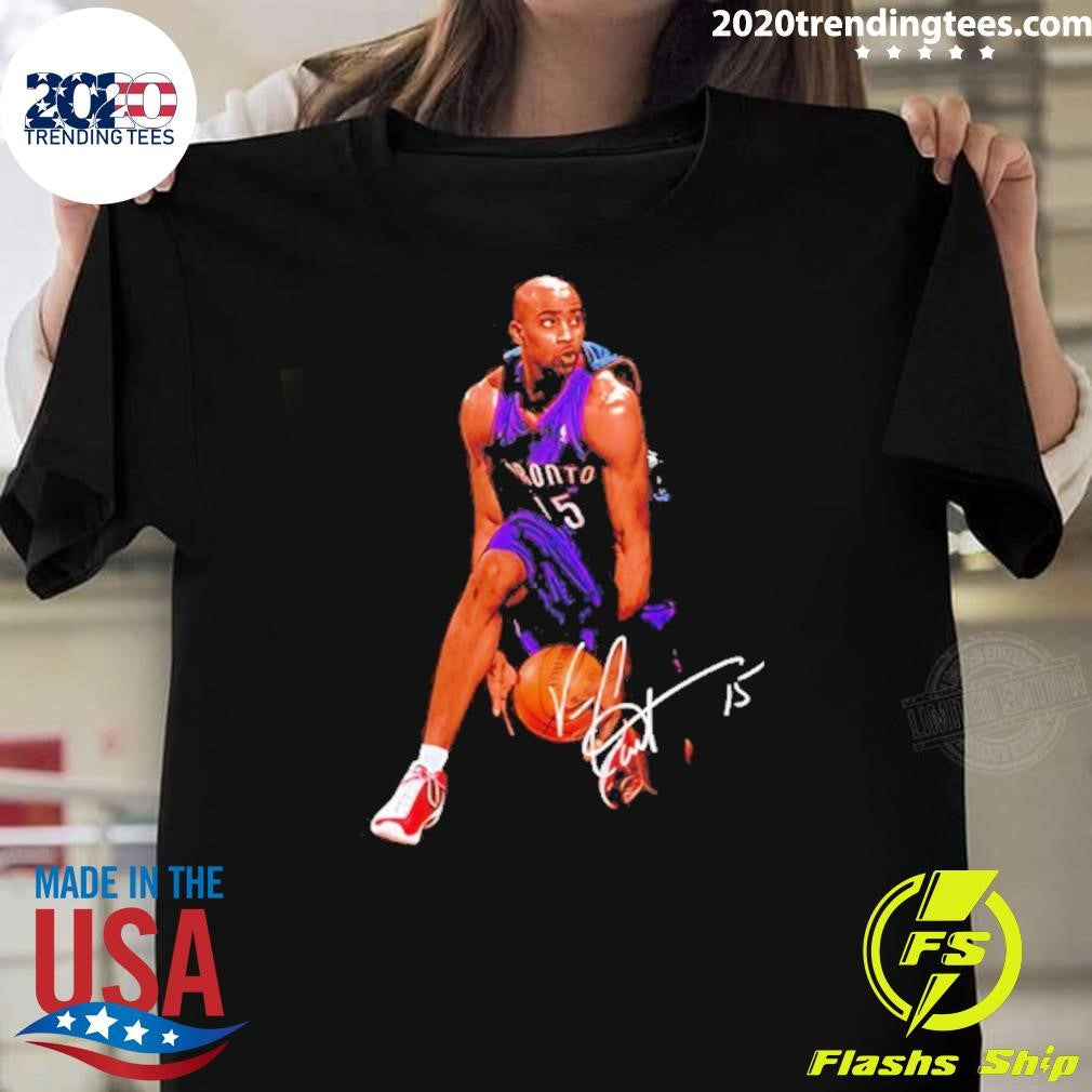 Vince Carter Toronto Raptors Air Canada Signature Shirt