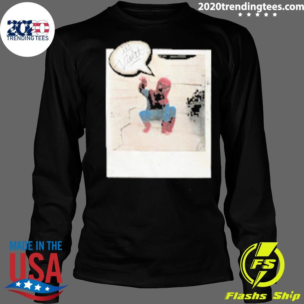 Violet Spiderman Polaroid Shirt