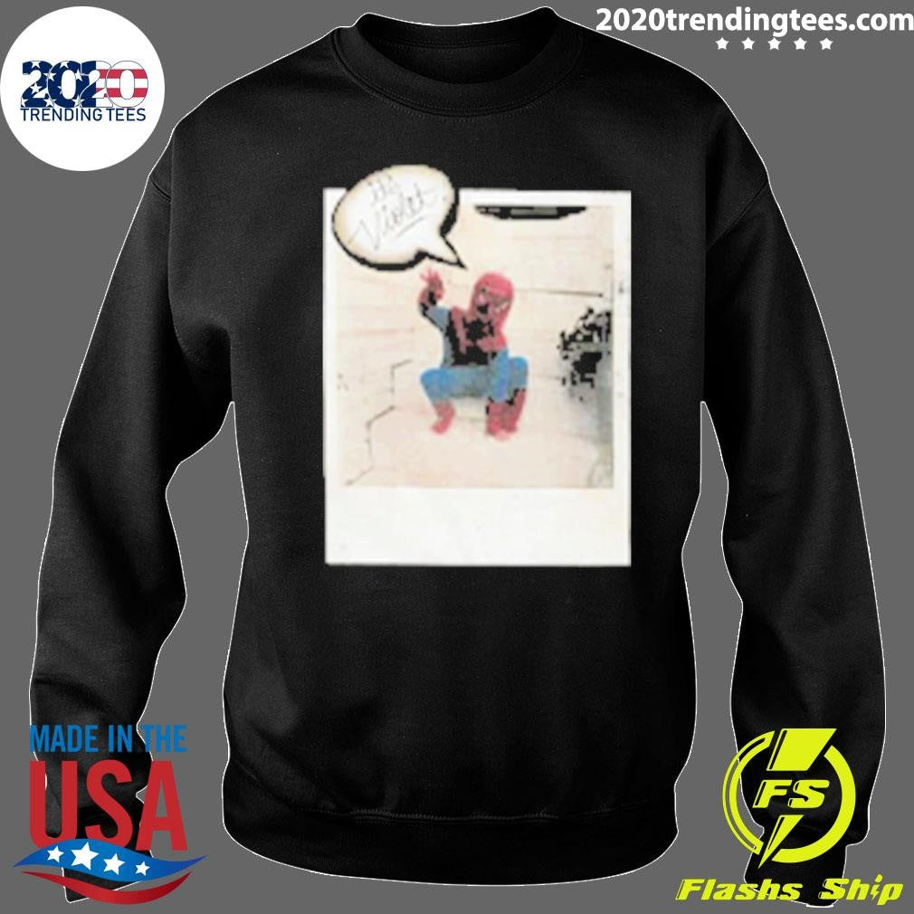 Violet Spiderman Polaroid Shirt
