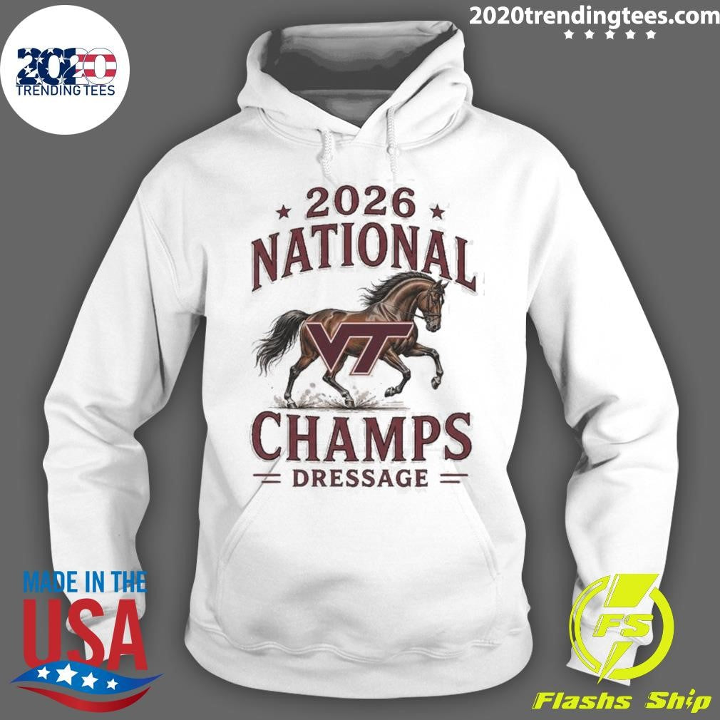 Virginia Tech Hokies 2026 National Champs Dressage Horse Shirt