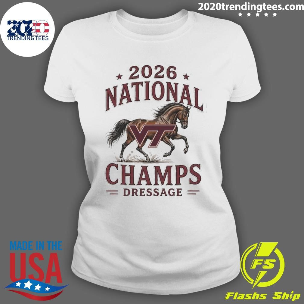 Virginia Tech Hokies 2026 National Champs Dressage Horse Shirt