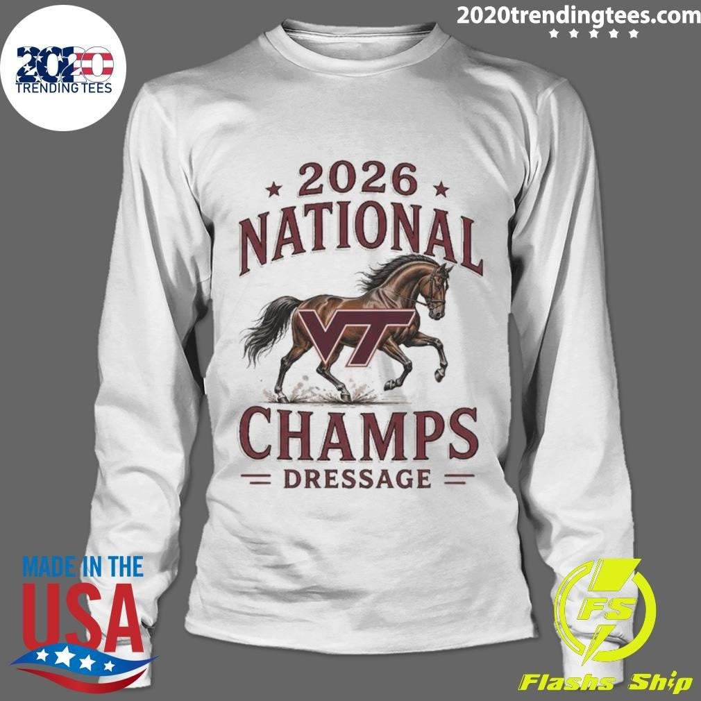 Virginia Tech Hokies 2026 National Champs Dressage Horse Shirt