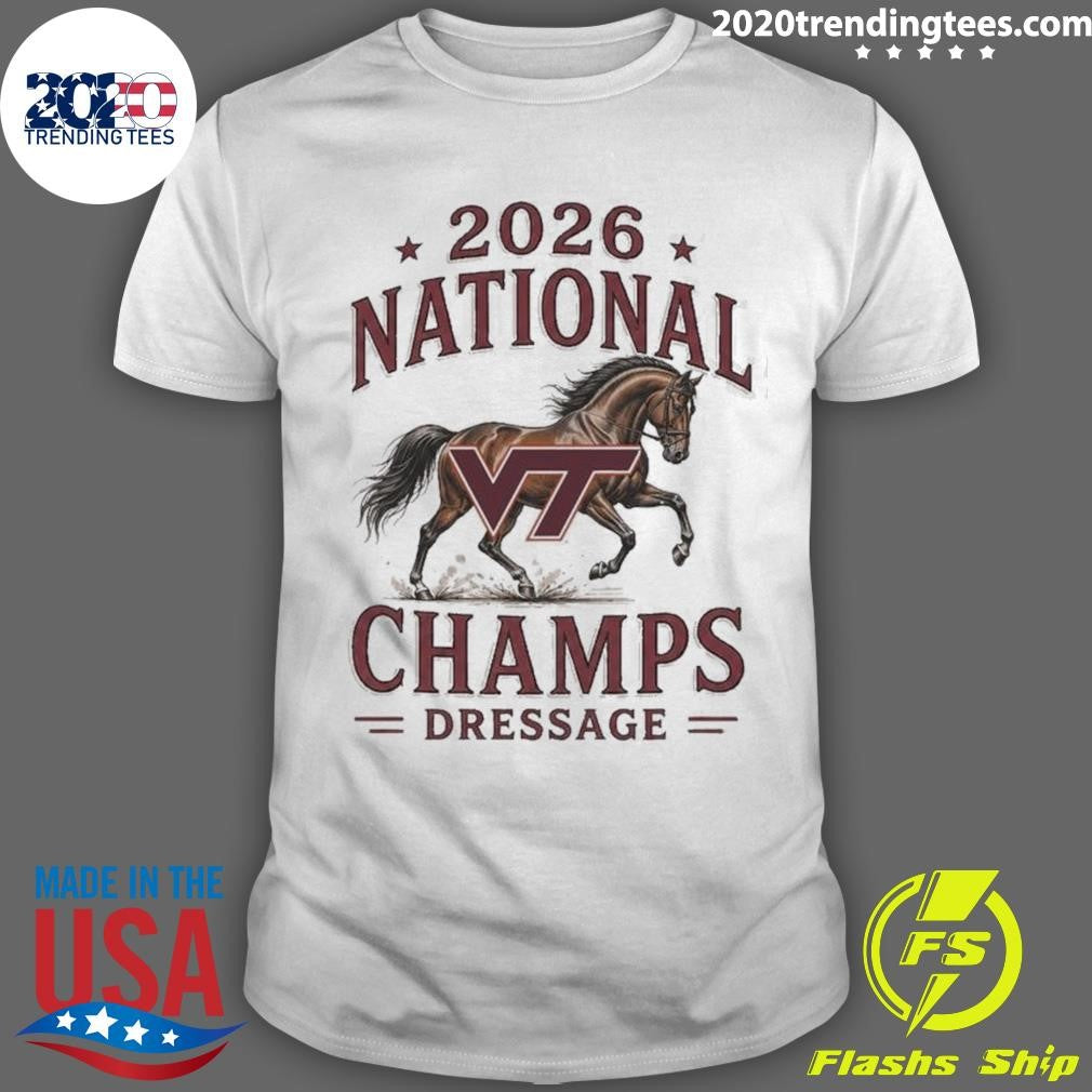 Virginia Tech Hokies 2026 National Champs Dressage Horse Shirt