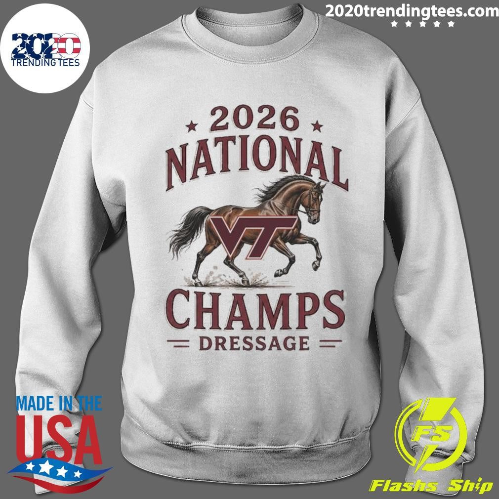 Virginia Tech Hokies 2026 National Champs Dressage Horse Shirt