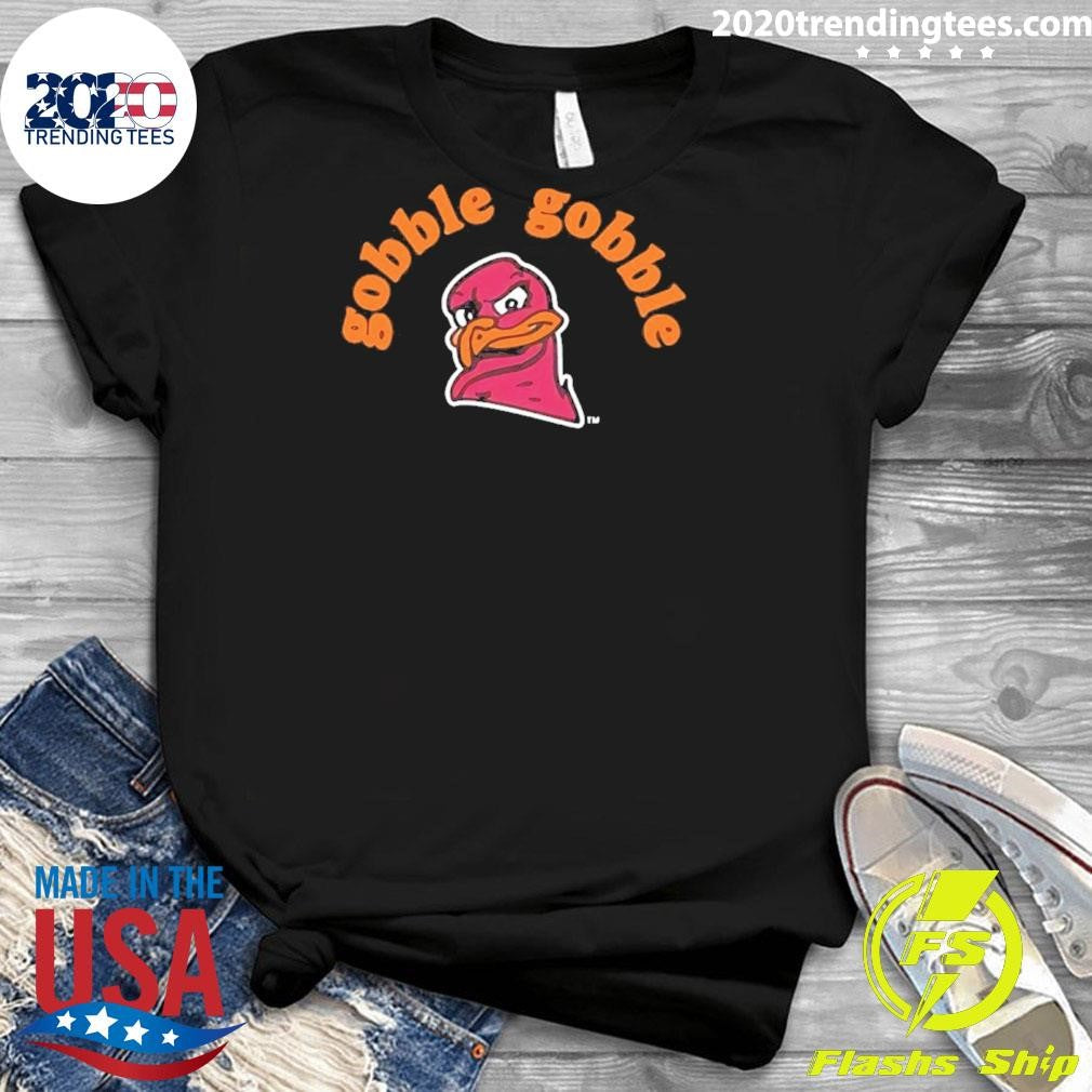 Virginia Tech Hokies Gobble Gobble Turkey Leg Shirt