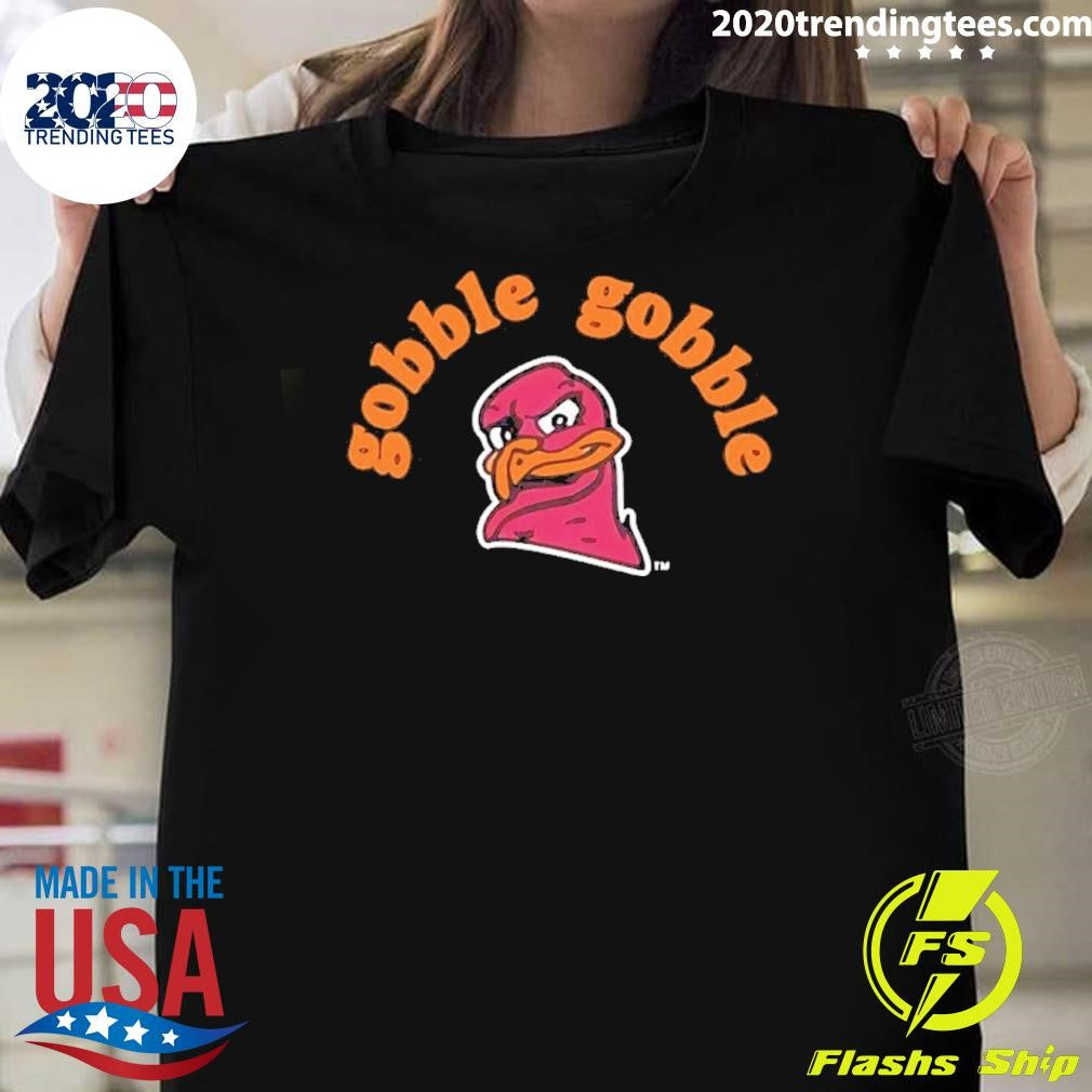 Virginia Tech Hokies Gobble Gobble Turkey Leg Shirt