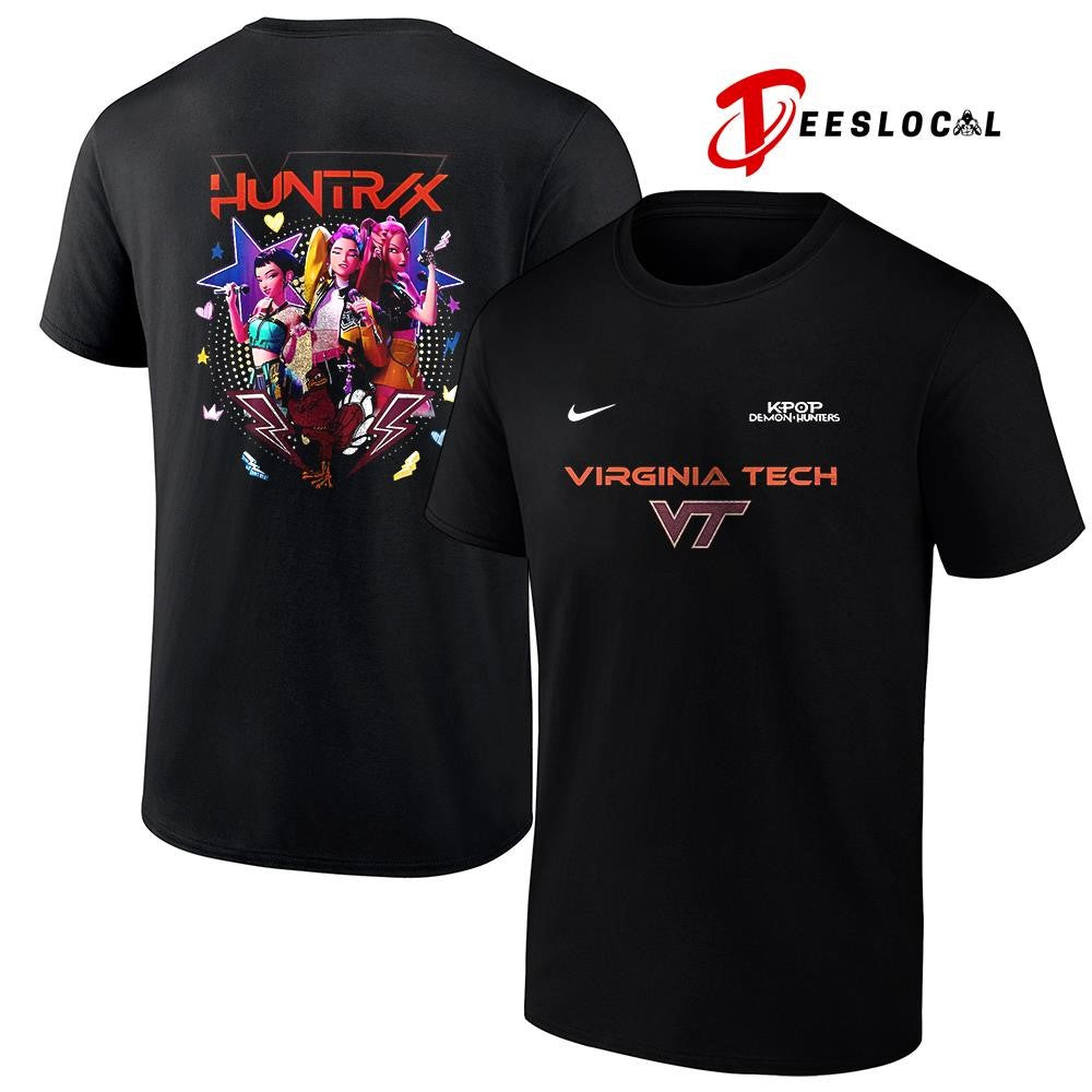 Virginia Tech x Kpop Demon Hunters graphic shirt
