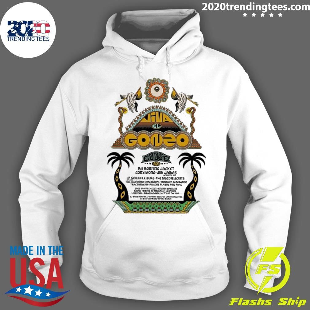 Viva El Gonzo My Morning Jacket Cory Wong-Jim James 2026 Lineup Tee Shirt