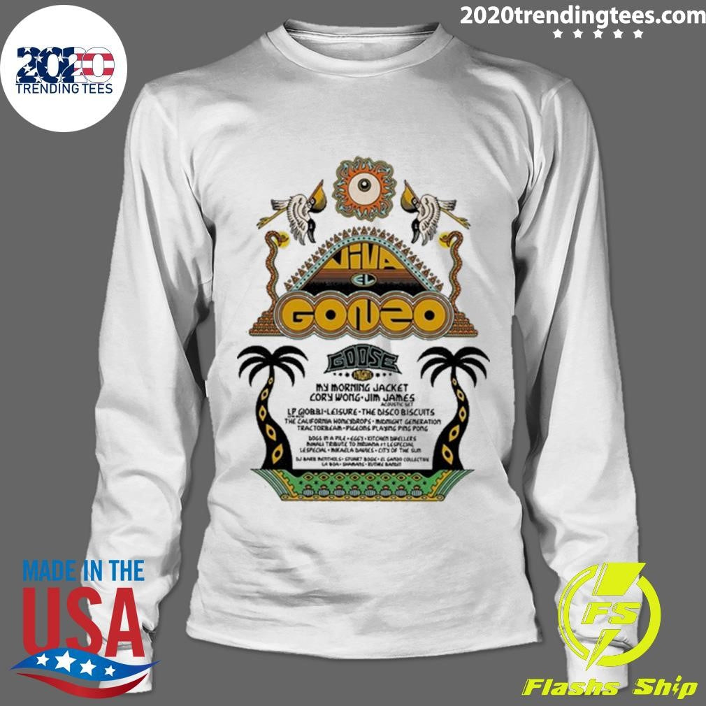 Viva El Gonzo My Morning Jacket Cory Wong-Jim James 2026 Lineup Tee Shirt