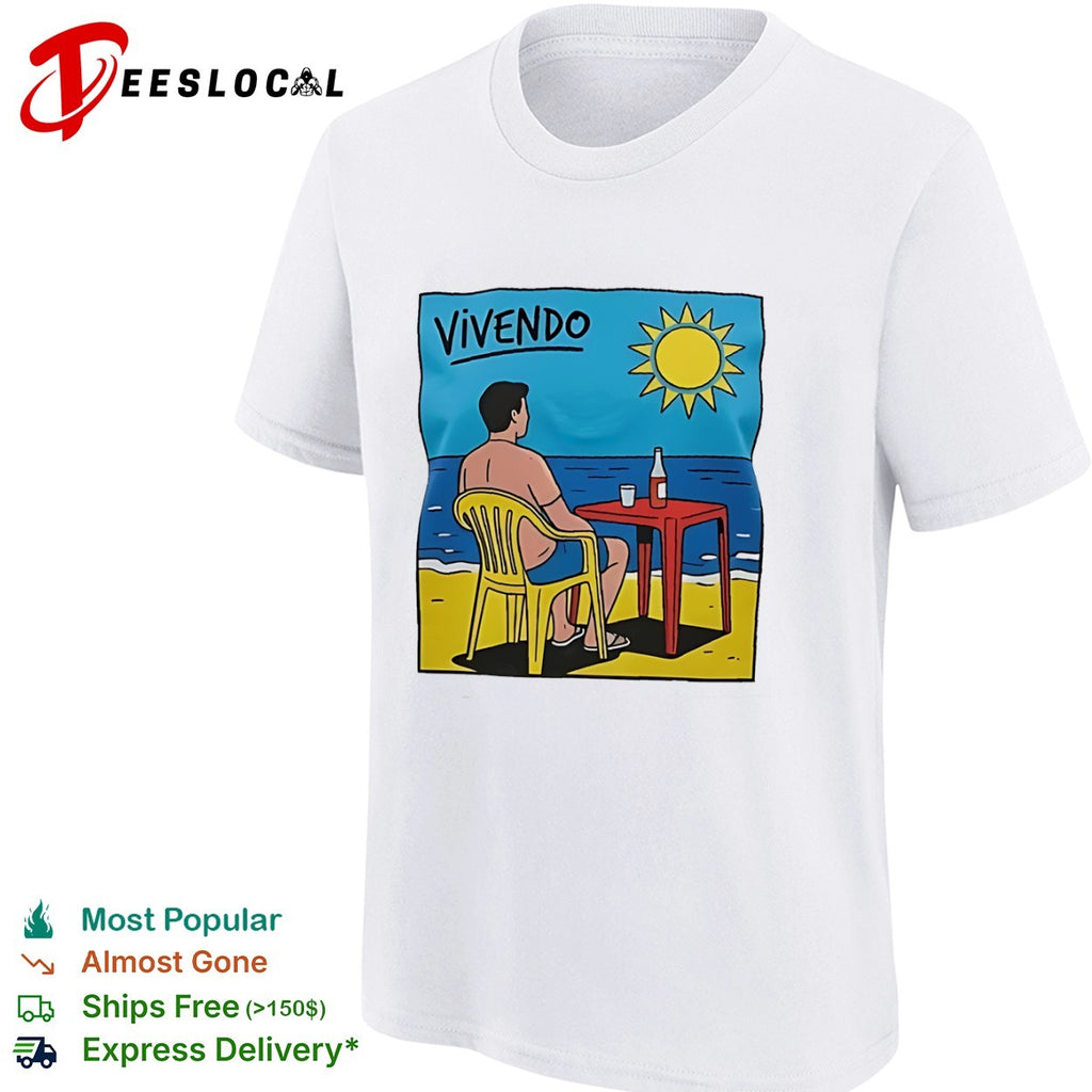 Vivendo Beach Summer Scene Aesthetic Leisure shirt