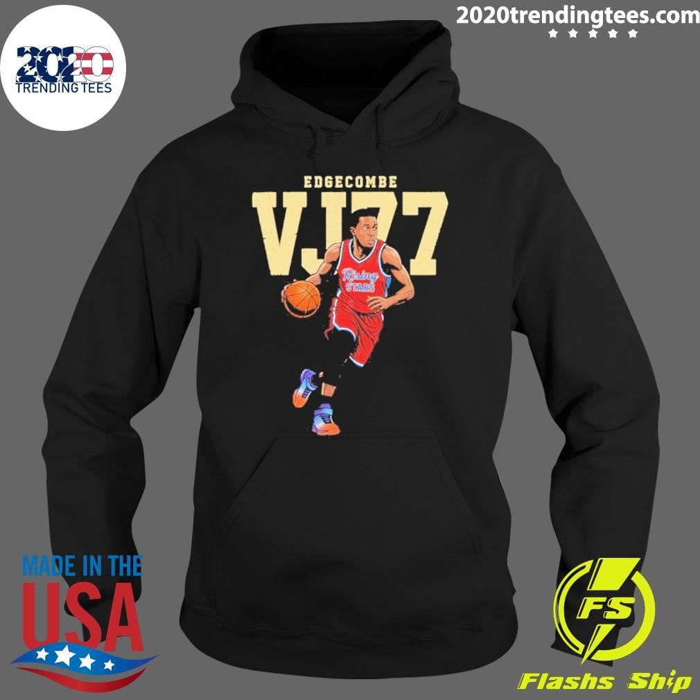 Vj Edgecombe Rising Star Number 77 Basketball Cartoon Shirt