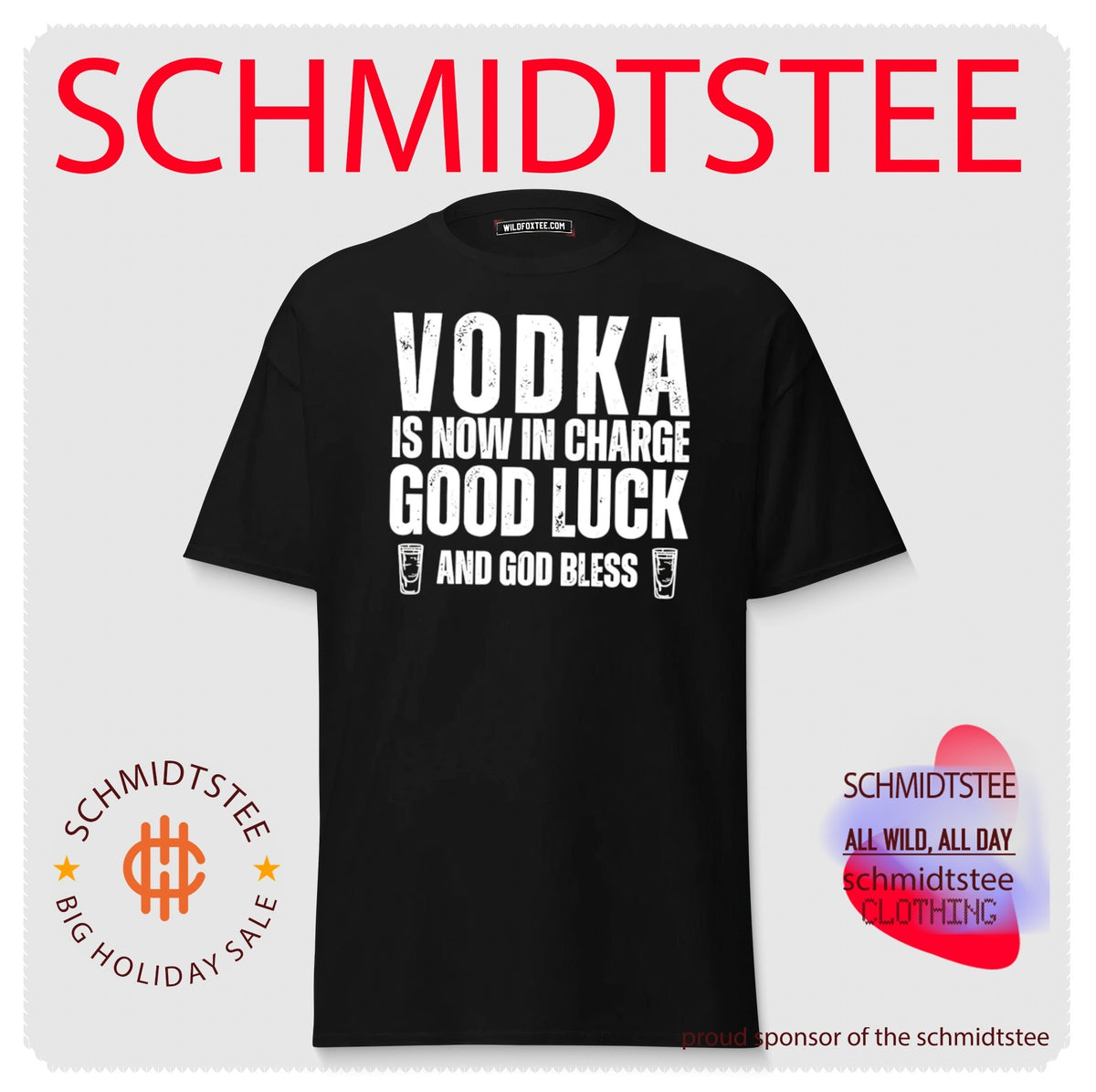 Vodka is now in charge good luck and God bless shirt