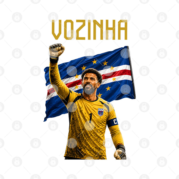 Vozinha Cape Verde National Football Team No 1 T Shirt