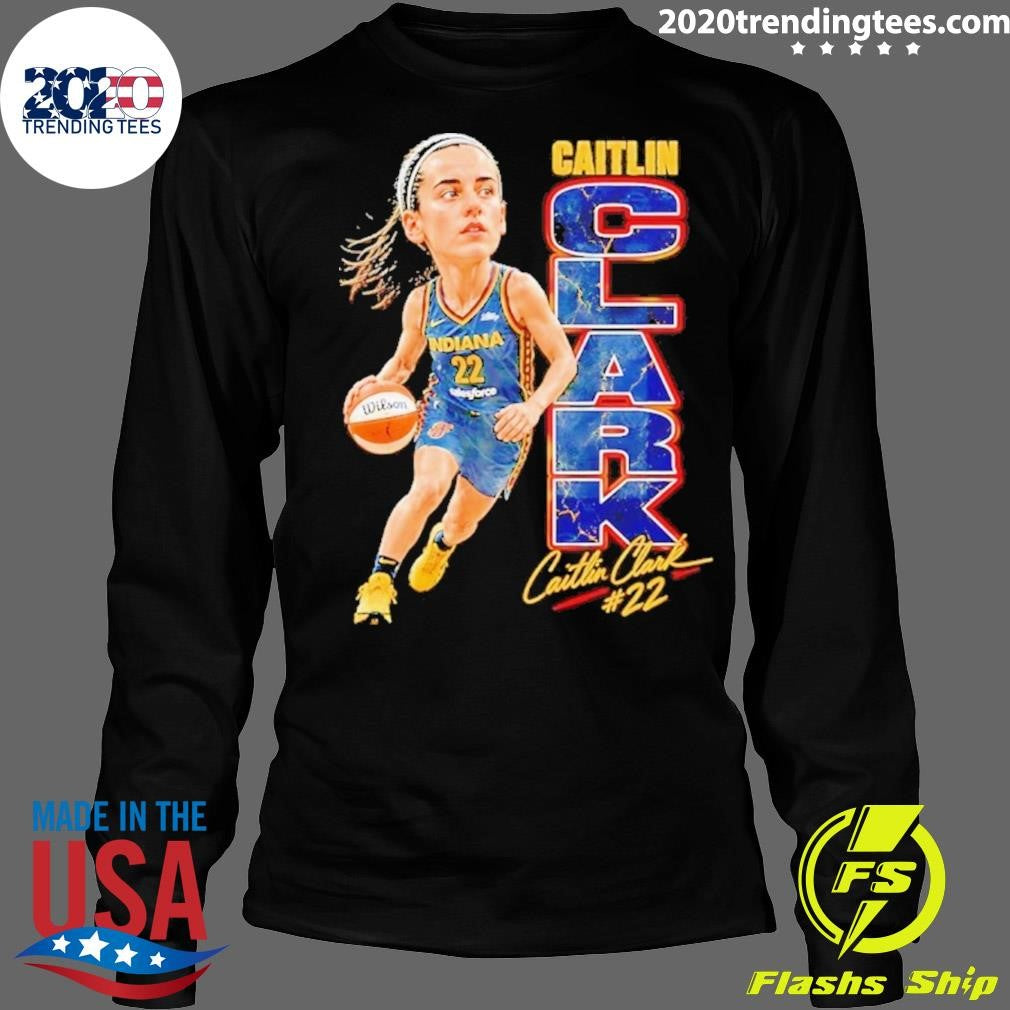 WNBA Caitlin Clark 22 Indiana Fever Basketball Caricature Shirt