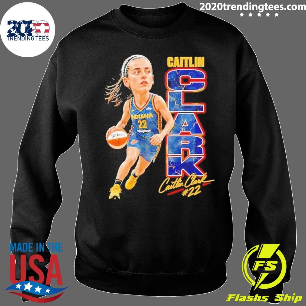 WNBA Caitlin Clark 22 Indiana Fever Basketball Caricature Shirt
