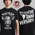 Wacken Open Air 2026 Festival Merch Angry Cow The Anniversary T-Shirt