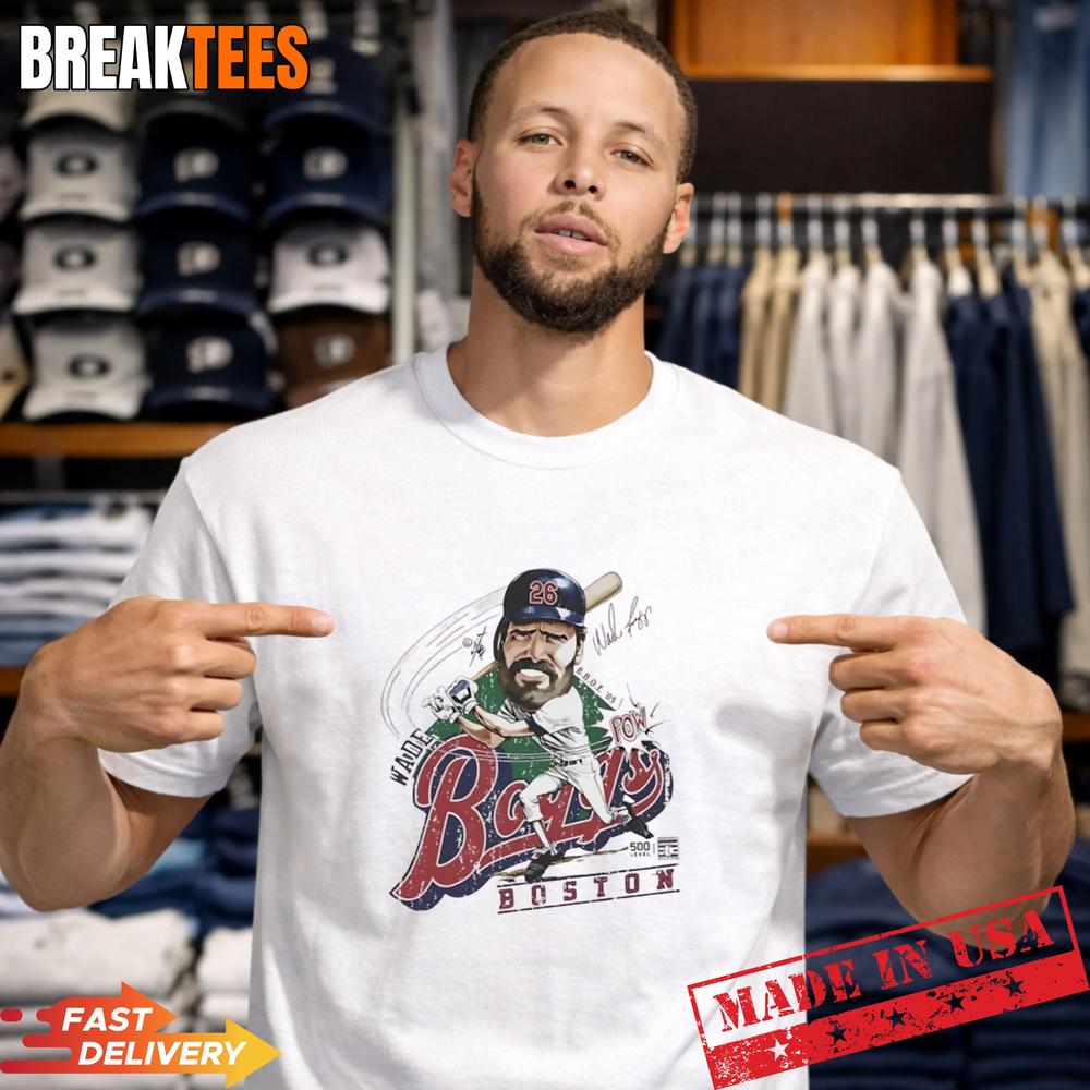 Wade Boggs Boston Red Sox Bruce Stark Signature T-Shirt