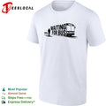 Waiting for bus public transport minimalist typography shirt