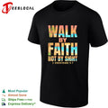 Walk by faith not by sight 2 Corinthians 5 7 tropical beach shirt