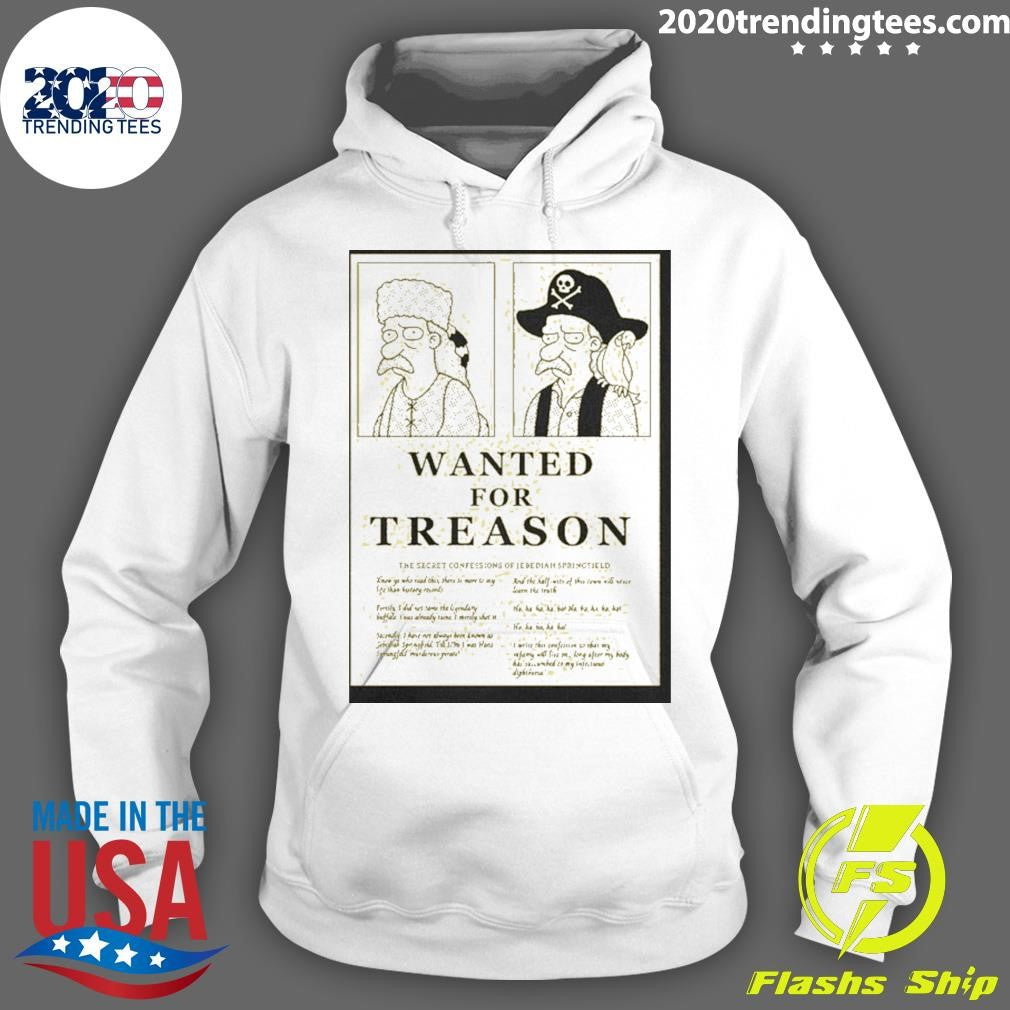 Wanted For Treason The Simpsons Shirt