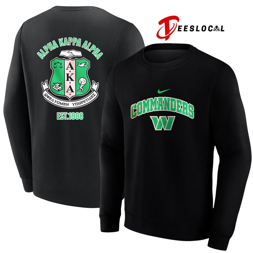 Washington Commanders x Alpha Kappa Alpha logo shirt