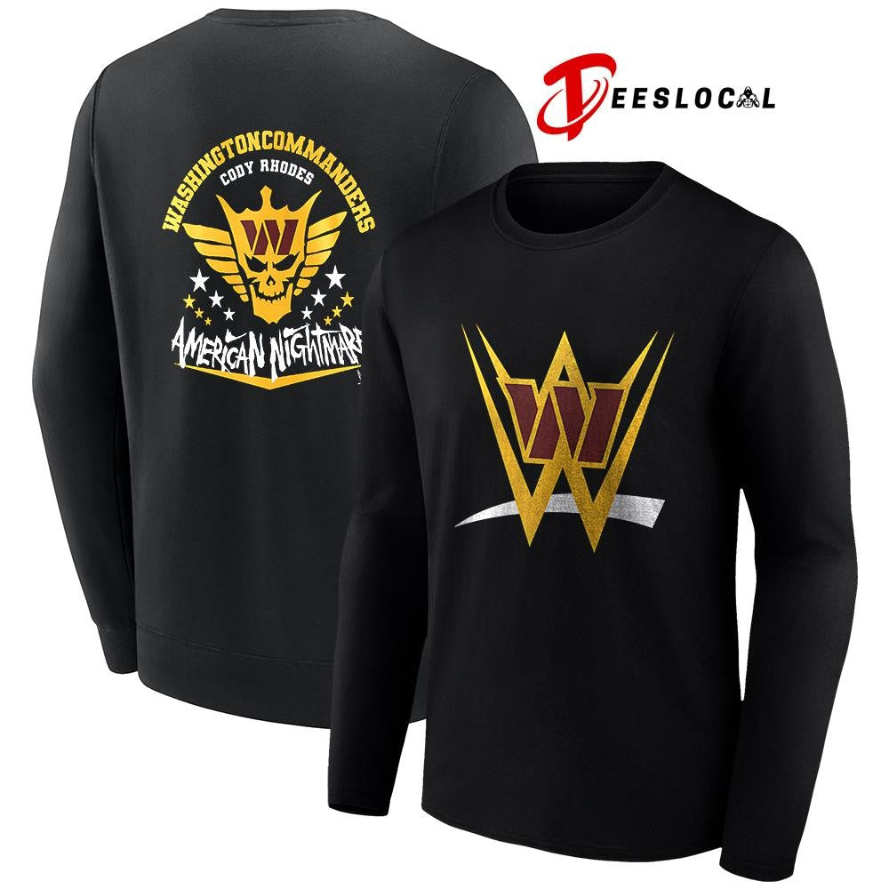 Washington Commanders x Cody Rhones American nightmare logo shirt