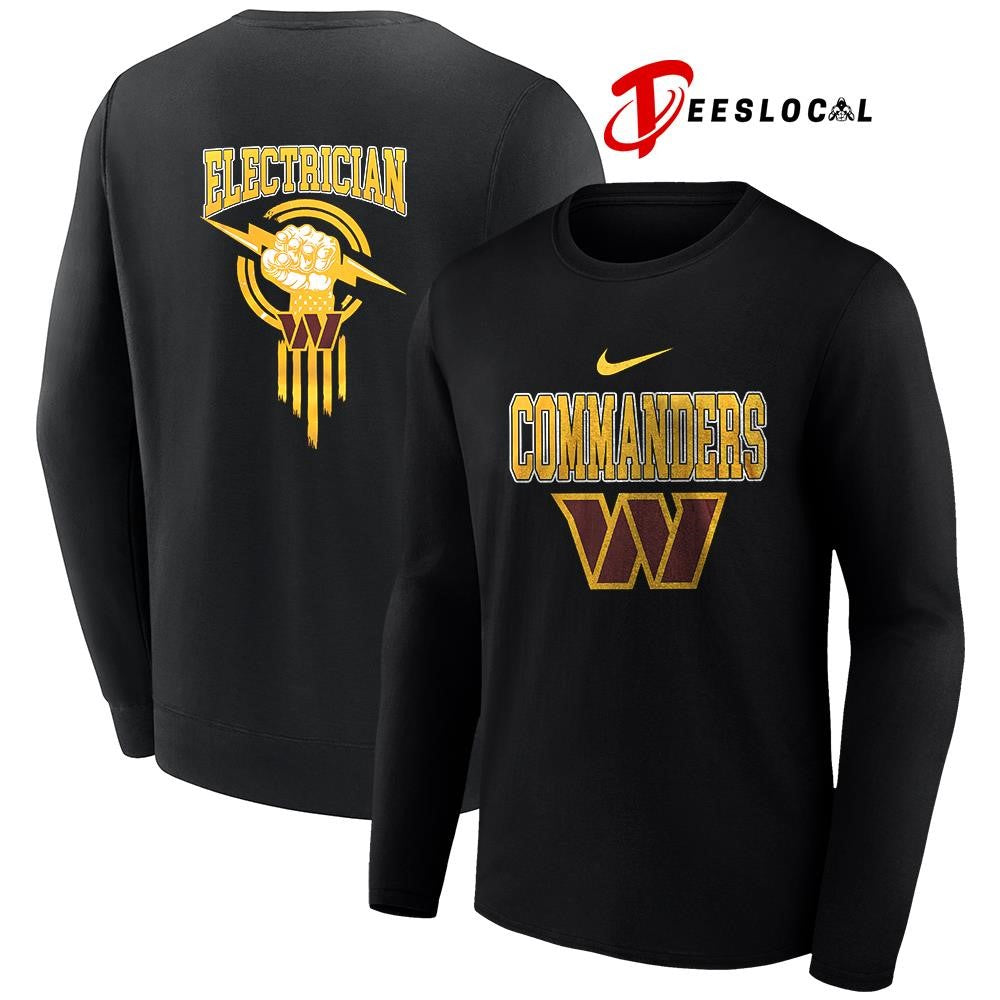 Washington Commanders x Electrician logo shirt
